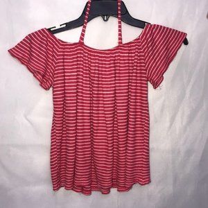 Red/White striped top